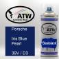 Preview: Porsche, Iris Blue Pearl, 39V / D3: 400ml Sprühdose, von ATW Autoteile West.